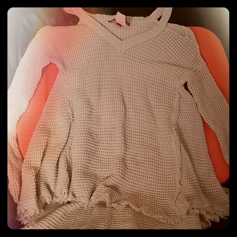 Shoulder knit top from Saks Fifth Ave